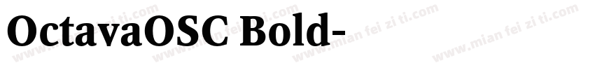 OctavaOSC Bold字体转换